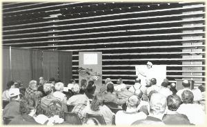 Seminar about fihing at the Tri-Cities Sportsmen Show
